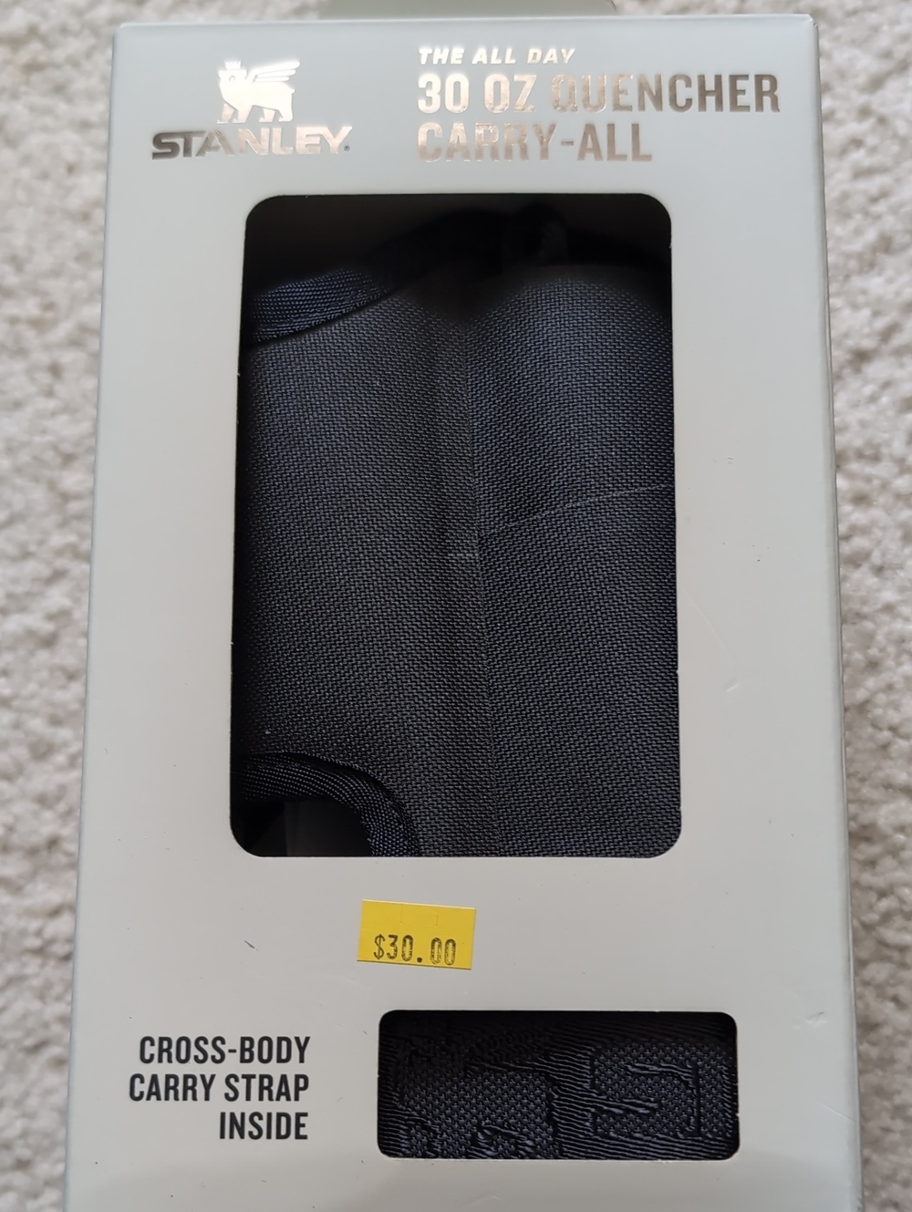 Stanley Black 30 oz Quencher Carry-All Cross-Body Strap